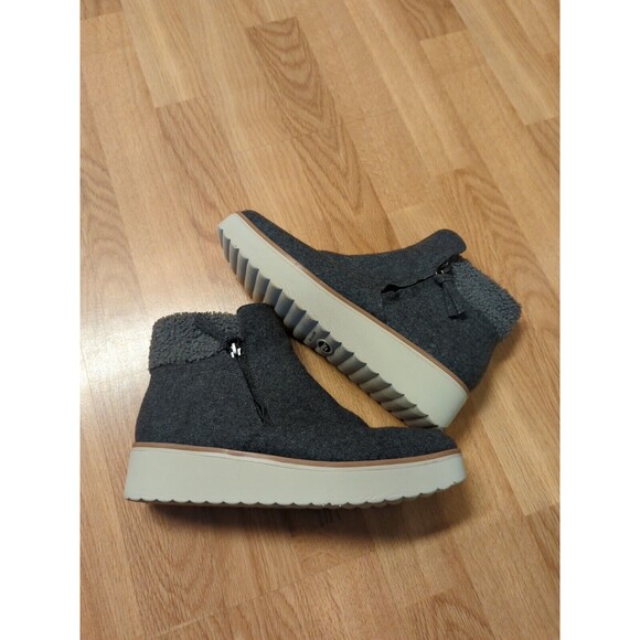 Dr. Scholl's Boots Lunar Womens 9M Gray Zip Platform Ankle - Picture 5 of 8